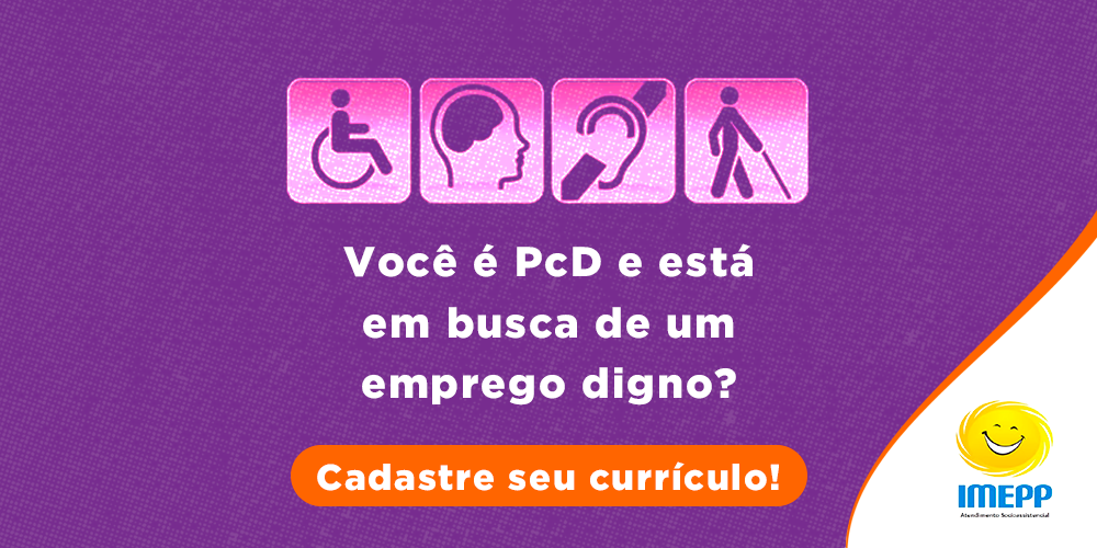 PcD Cadastre seu curriculum